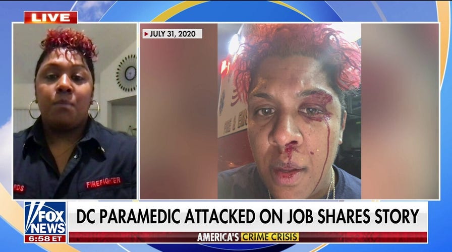 DC paramedic left traumatized after an unprovoked attack left her bloody, battered on the job