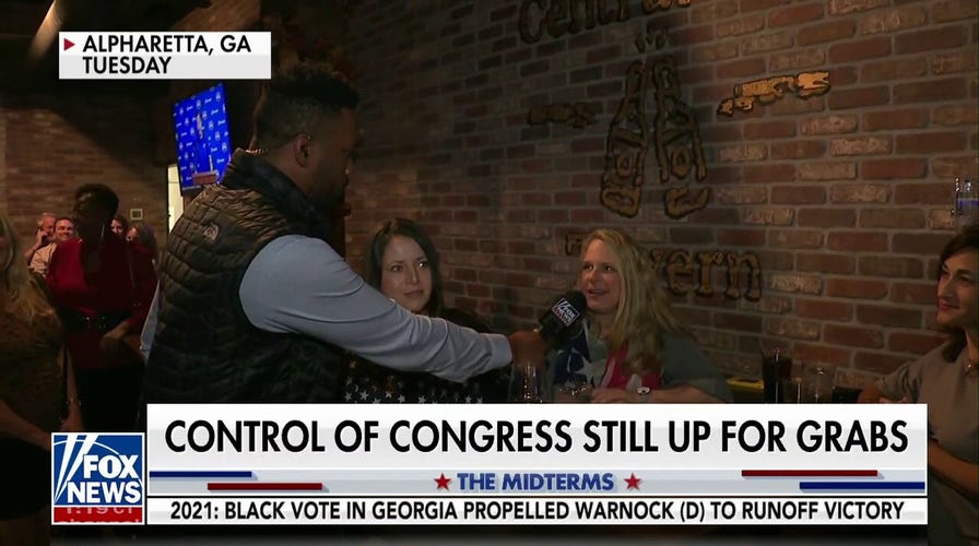 Lawrence Jones speaks to Georgia voters on election night