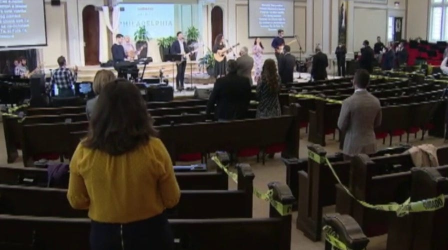 Trump demands America's houses of worship reopen as CDC issues guidelines for holding religious services	