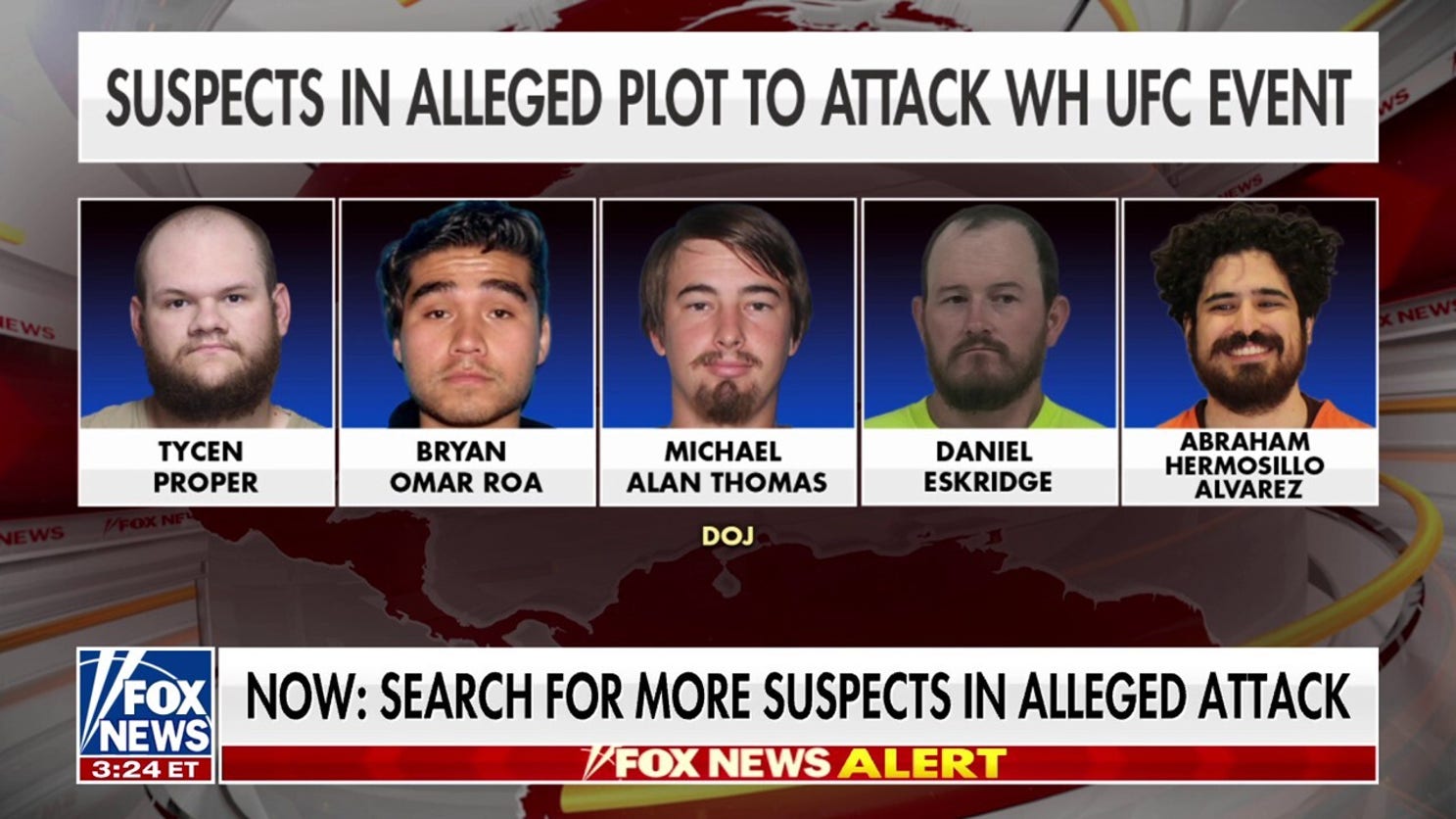 Search is on for additional suspects in alleged UFC attack attempt