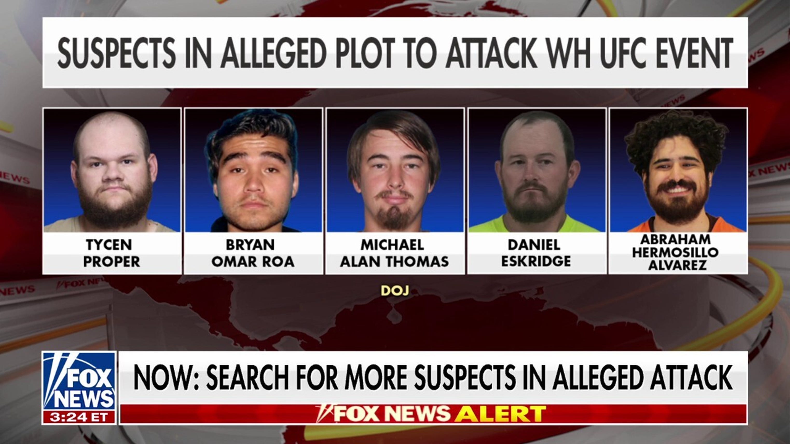 Search is on for additional suspects in alleged UFC attack attempt