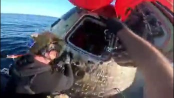 Navy medical team welcomes Artemis II crew to Earth after splashdown
