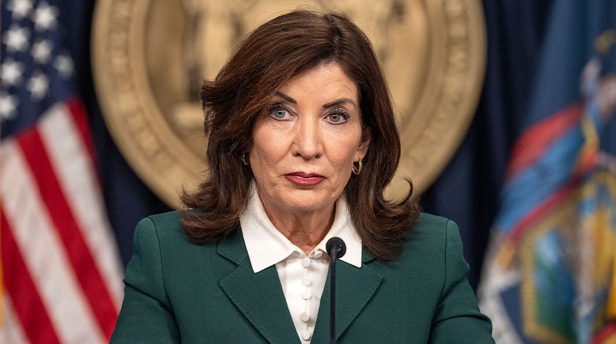  New York Gov Hochul holds briefing up  of perchance   historical  blizzard