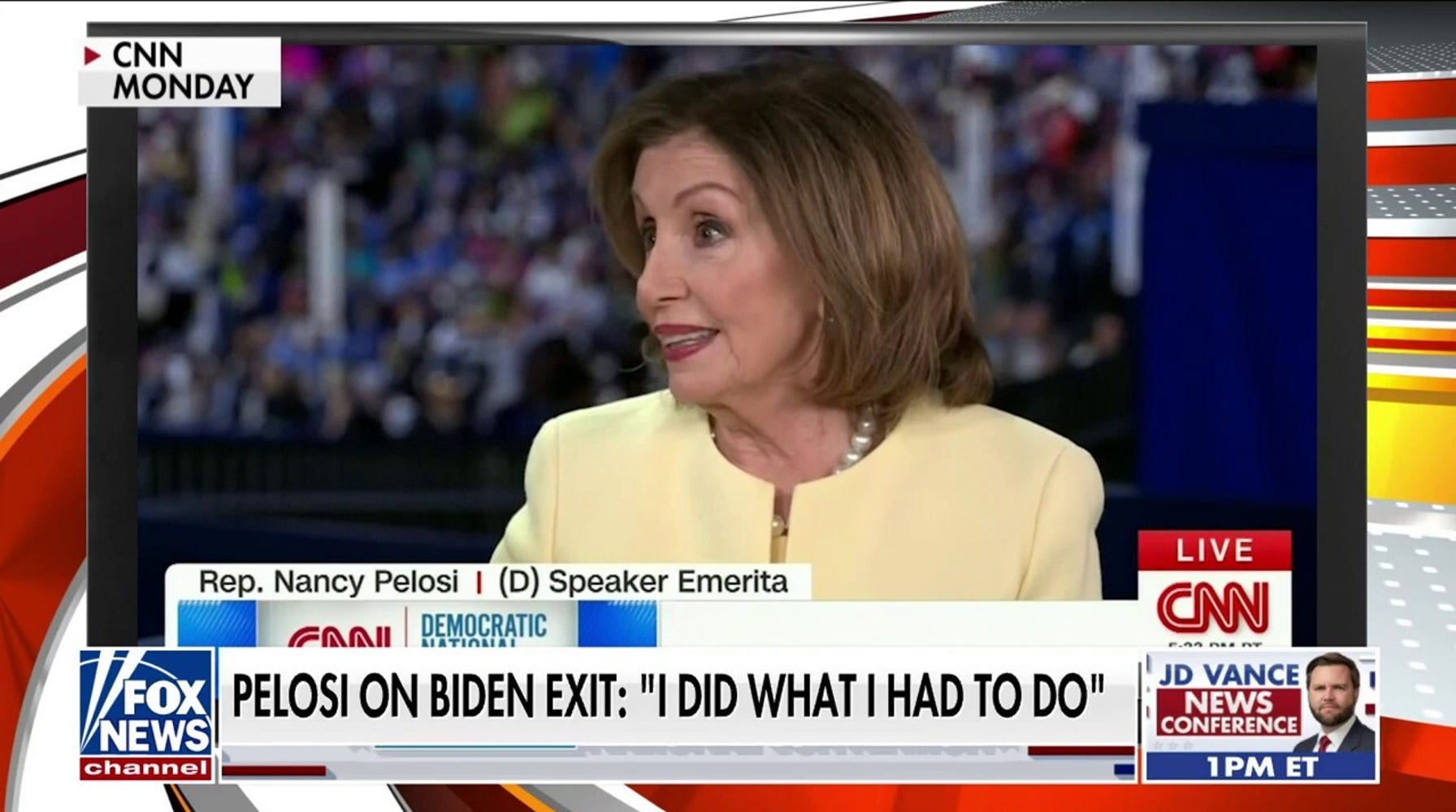 Pelosi Defends Role in Biden's Exit, Insists She Wanted an Open Process