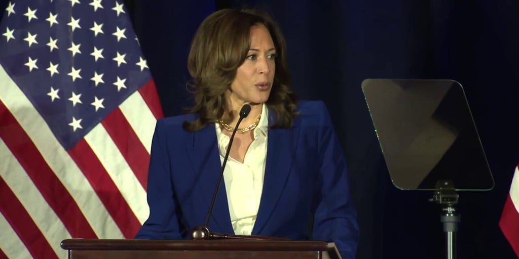 Kamala Harris thanked Democrats for 'standing up for our democracy.'