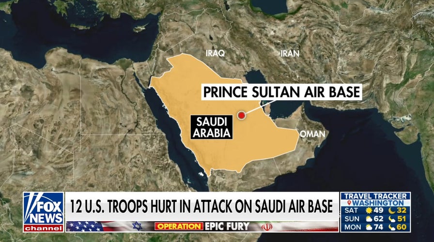 12 US troops hurt in attack on Saudi air base