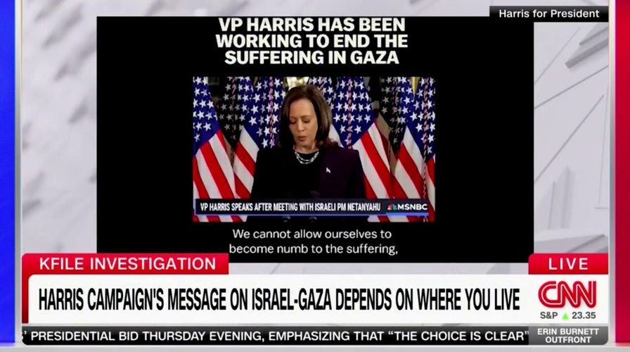 Harris campaign targets different messages about Israel-Hamas war to Jewish, Arab-American voters 