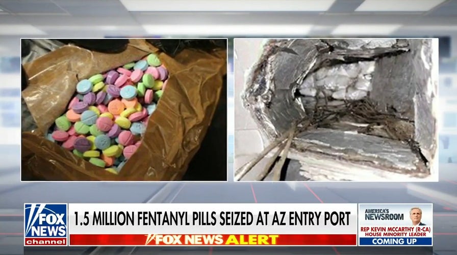 Arizona officials uncover 1.5 million fentanyl pills at entry port