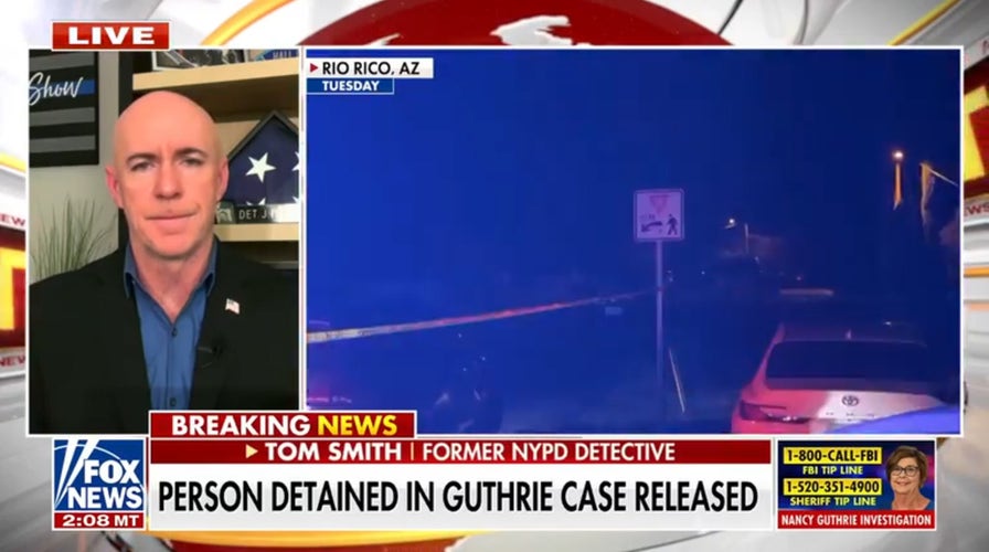 Man released after being questioned in Nancy Guthrie case