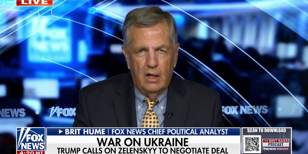 Brit Hume pushes back on Trump's call to Ukraine in peace negotiations