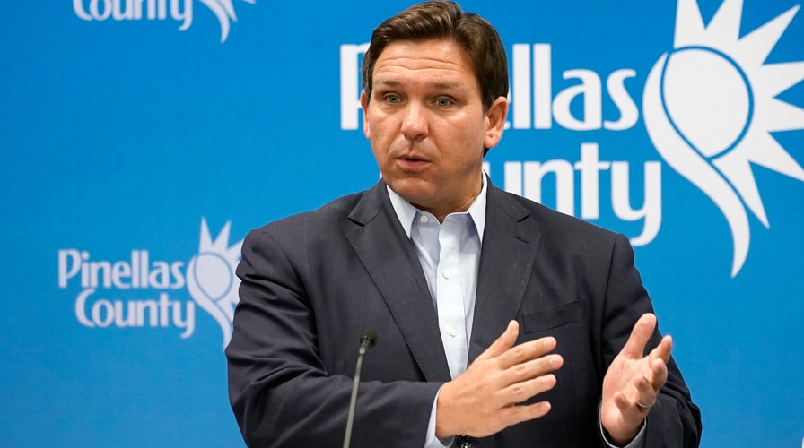 Governor Ron DeSantis holds a press conference ahead of Hurricane Ian landfall
