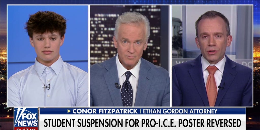 High school student speaks on suspension for pro-ICE poster