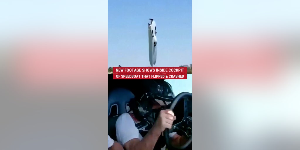 New footage shows inside cockpit of speedboat that flipped and crashed