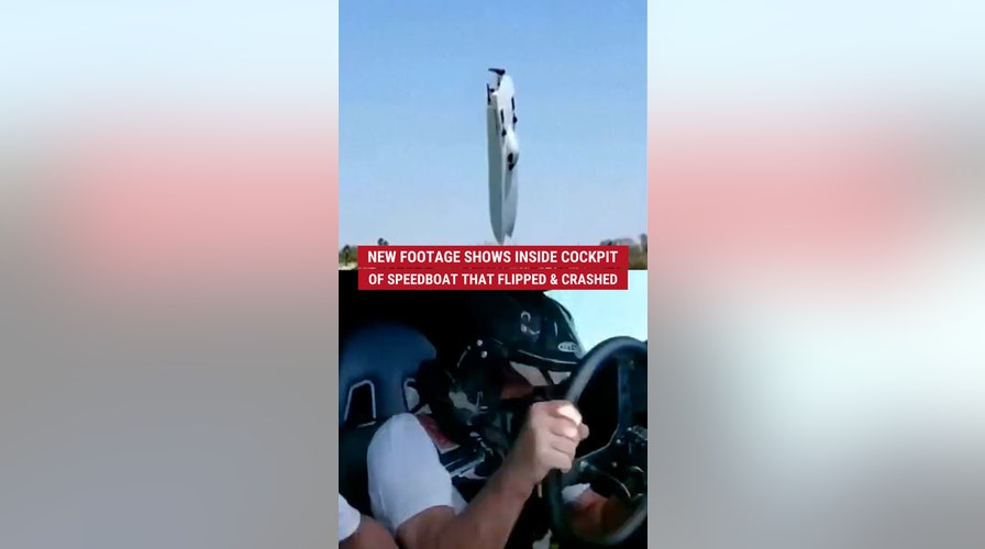New footage shows inside cockpit of speedboat that flipped and crashed