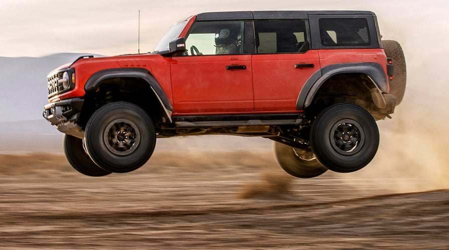 The Ford Bronco Raptor can fly