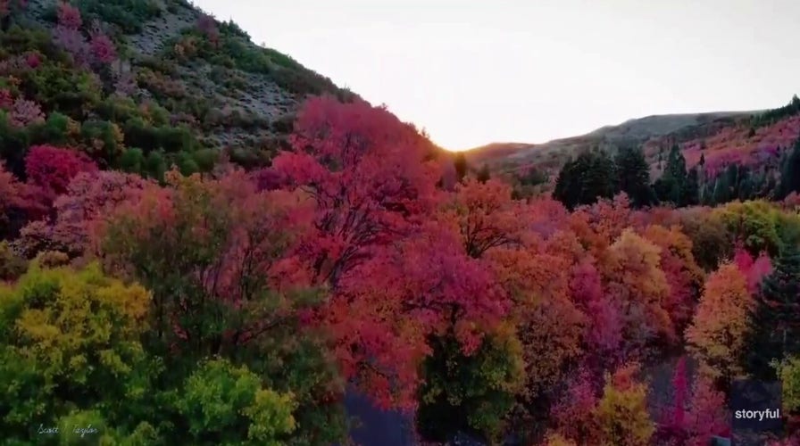 Vibrant autumn colors spread across Utah