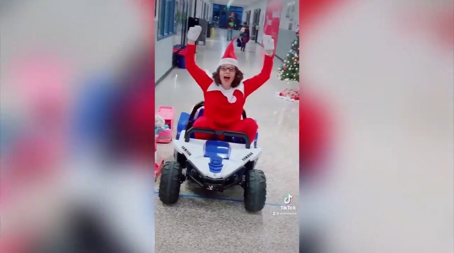 Indiana principal goes viral on TikTok after hilariously dressing as 'The Elf on the Shelf'