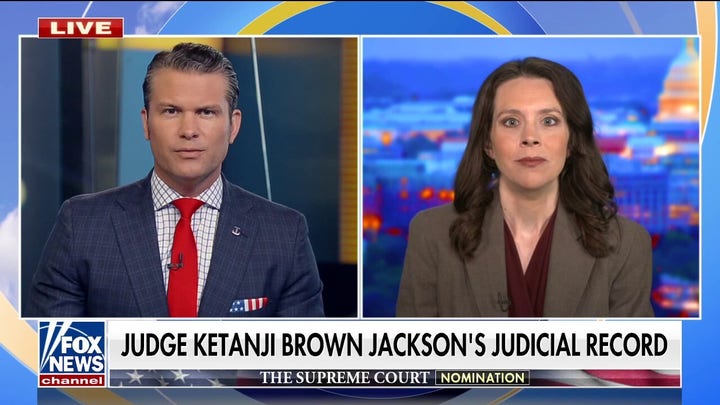 Judge Ketanji Brown Jackson's record on sex criminals 'disturbing': Carrie Severino