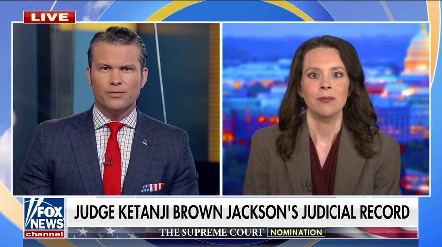 Judge Ketanji Brown Jackson's record on sex criminals 'disturbing': Carrie Severino