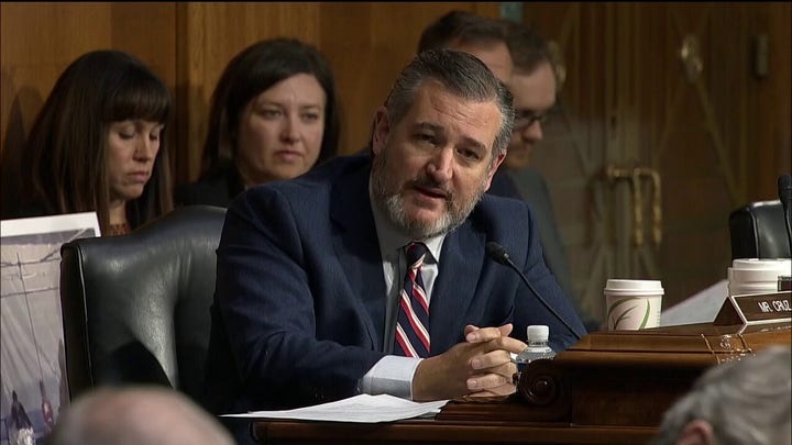 Cruz confronts Mayorkas with photo of migrants sleeping on floor at Donna facility 