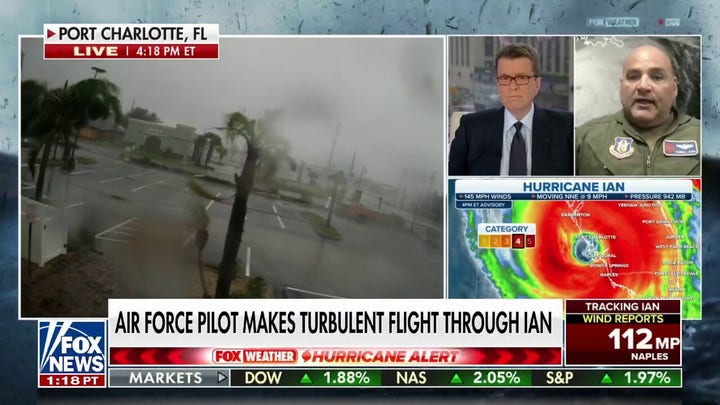 Air Force pilot who flew through Hurricane Ian describes storm as a 'life changer'