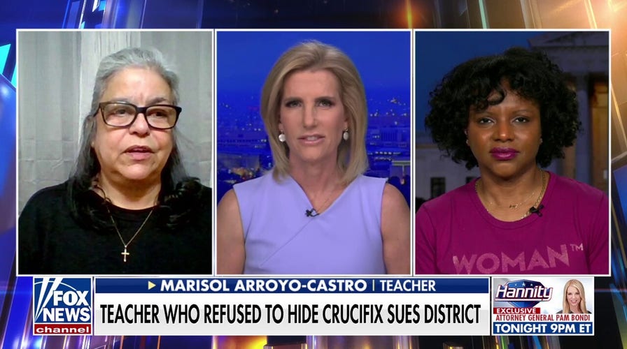 Teacher 'saddened' school suspended her, says it 'didn't want me or Jesus'