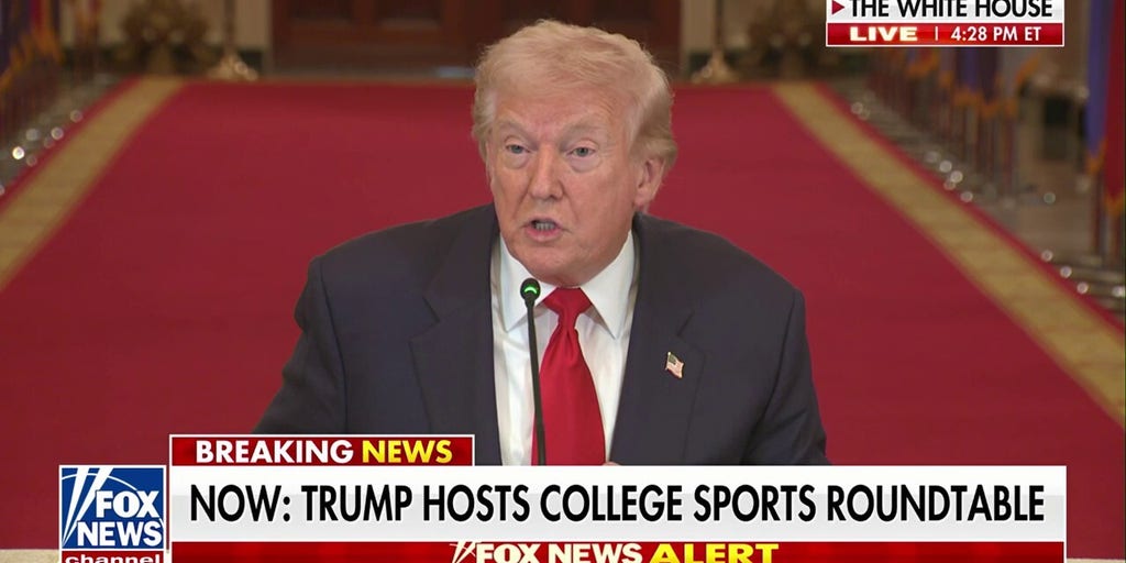 President Donald Trump hosts roundtable on the future of college sports
