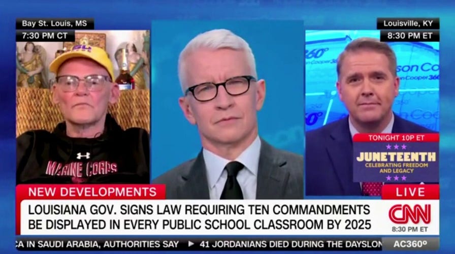 CNN contributor challenges James Carville in 10 Commandments debate: Don't 'call me a book burner'