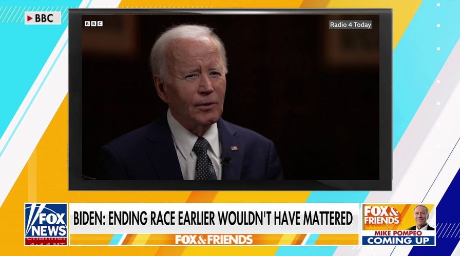 Biden defends timing of 2024 exit: 'I don't think it would have mattered'