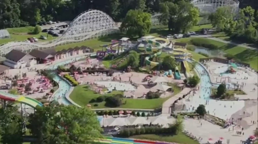 Child falls from Georgia water slide ride at amusement park
