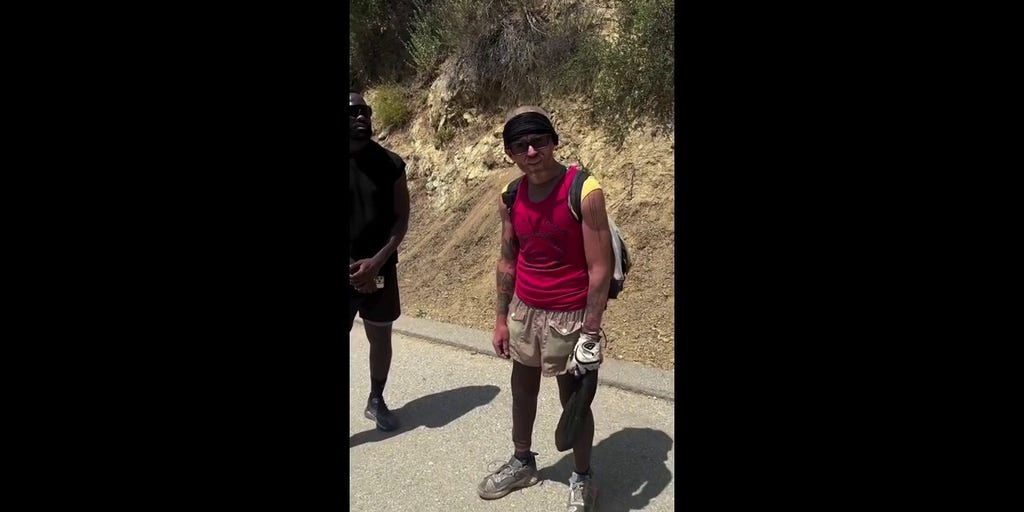 Californians confront man accused of starting fire in Los Angeles