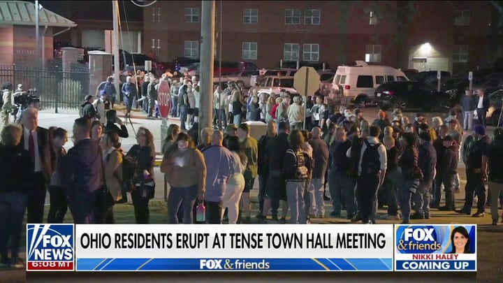 Ohio residents demand answers on train derailment during 'contentious' town hall