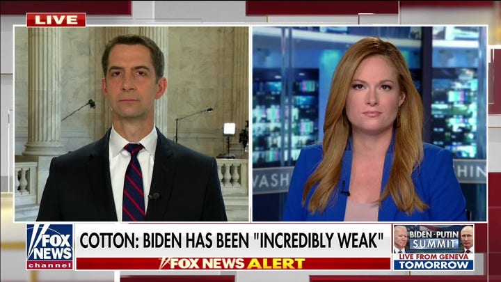 Until Biden shows strength, Putin will have the upper hand: Cotton