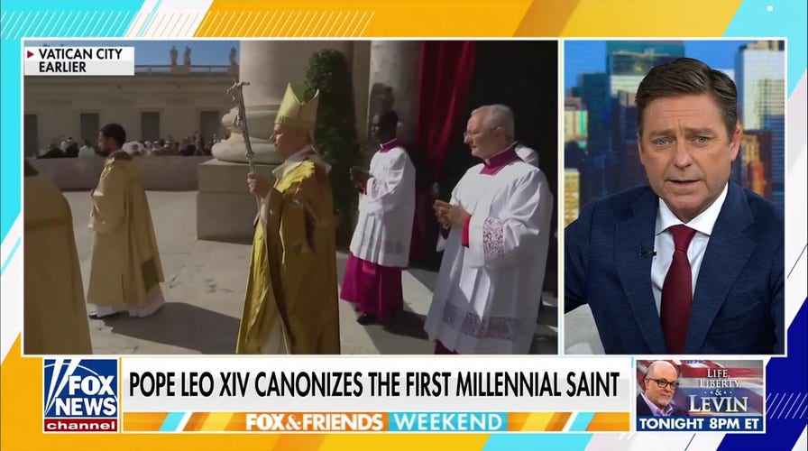 Pope Leo XIV canonizes first millennial saint