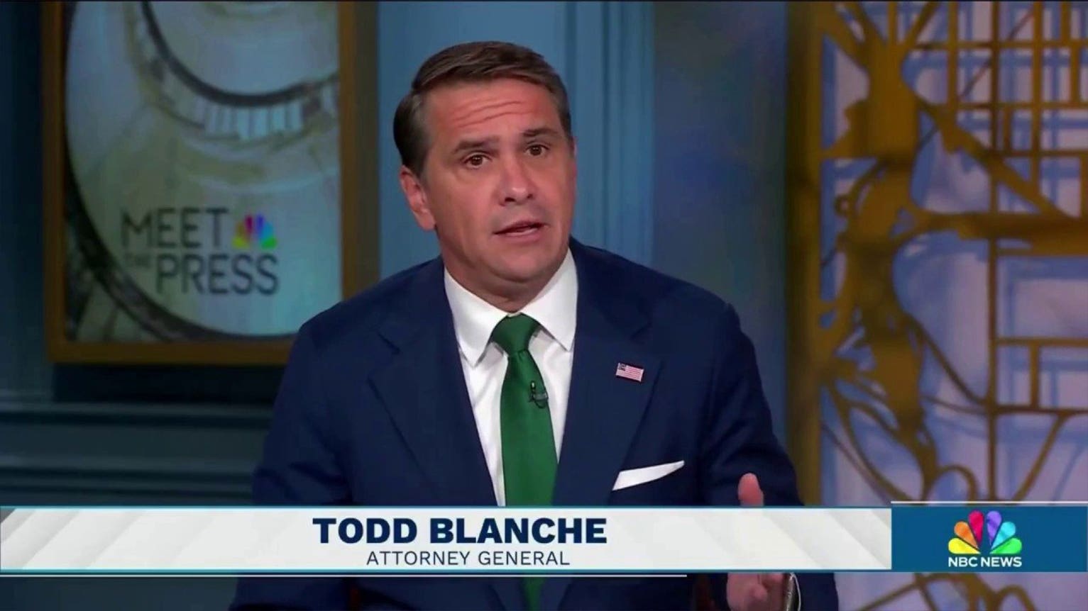 Todd Blanche rejects Kristen Welker’s DOJ independence pledge