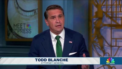 Todd Blanche rejects Kristen Welker’s DOJ independence pledge