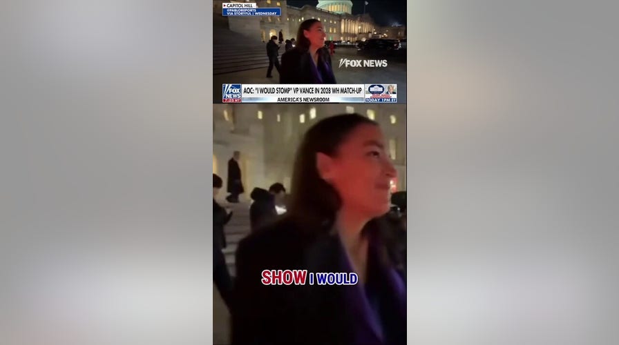 WATCH: AOC's BOLD response to taking on Vance in 2028