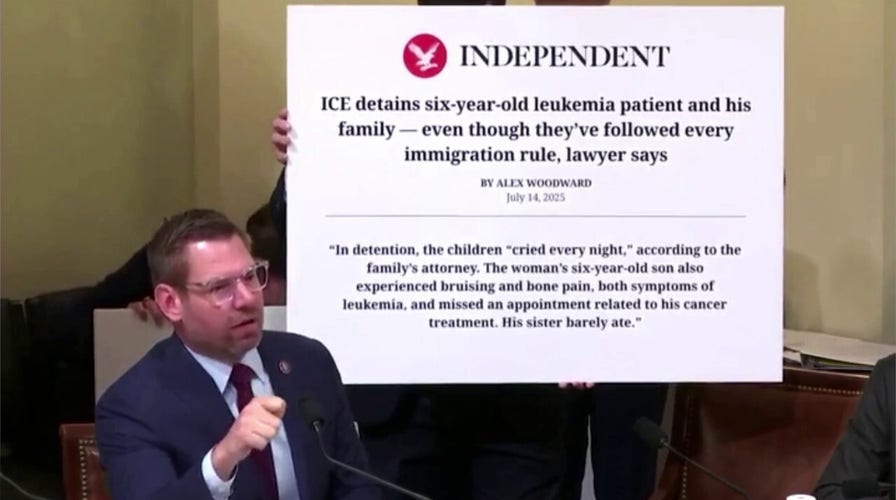 Eric Swalwell claims ICE agents are running around ‘like masked bank robbers terrorizing women’
