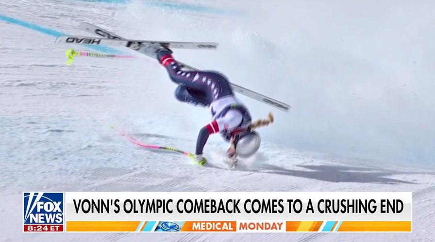 Lindsey Vonn in stable condition after being airlifted from Olympic crash