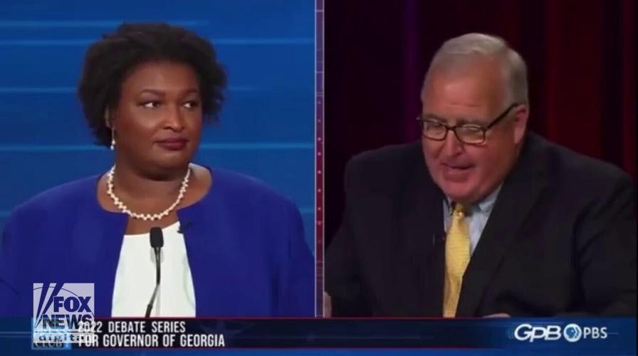 Moderator accused of 'fan service' for saying Stacey Abrams is on the ‘side of public opinion' during debate