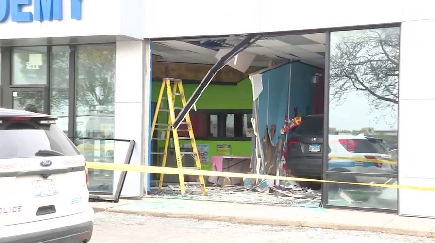 Chicago car crashes into day care center, leaving 2 adults and one child injured