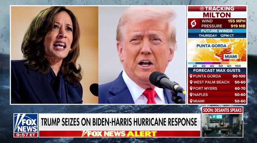 Trump making Biden-Harris hurricane response a top election issue