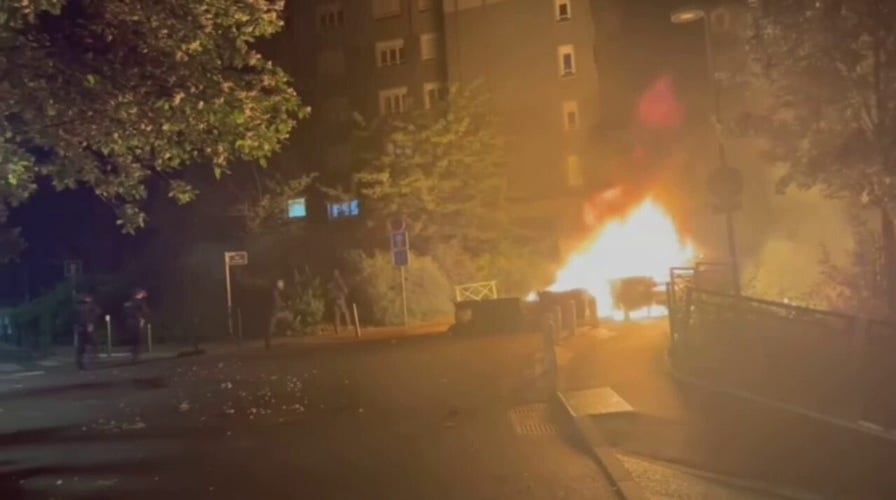 Scenes from rioting in France after deadly police-involved shooting