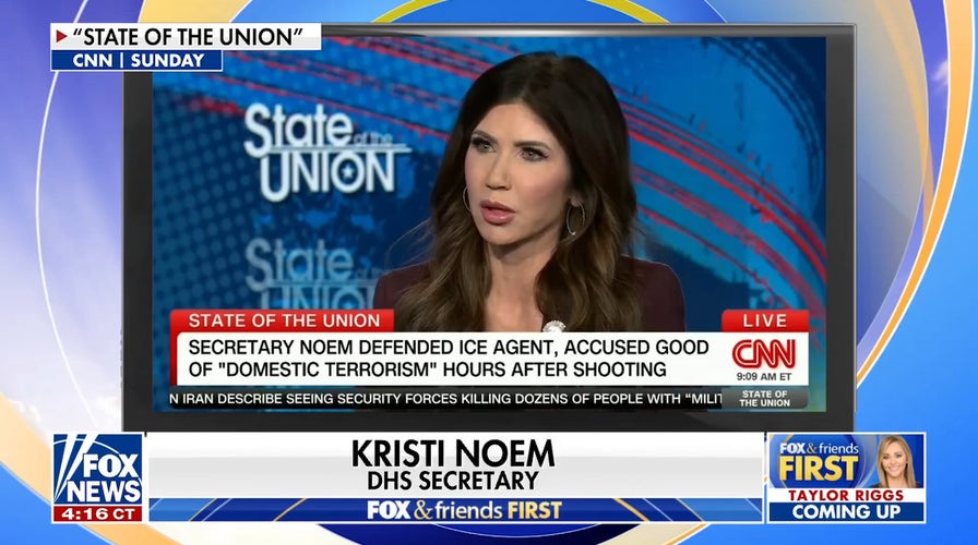 Noem defends 'domestic terrorism' appraisal  of Minneapolis shooting