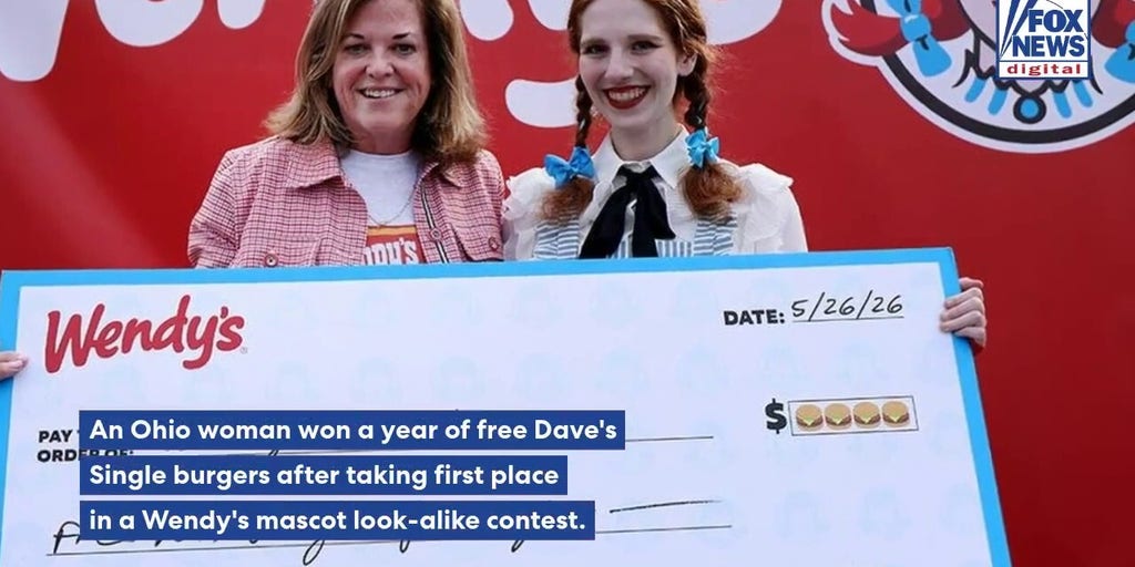 Ohio redhead wins year of free burgers after topping Wendy's look-alike contest