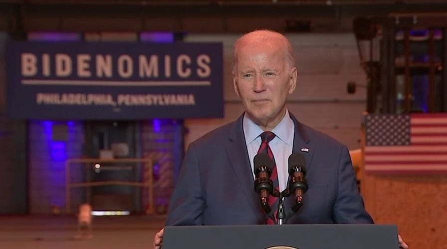 Biden touts his economic plan in Philadelphia