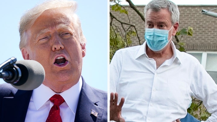 Trump threatens to send federal agents to New York City if Bill de Blasio can't stop the violence