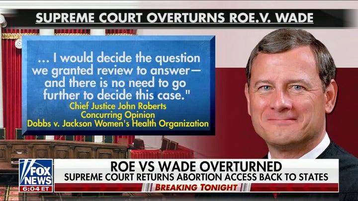 Abortion: Justice Roberts tried to find the middle ground on Roe v Wade decision