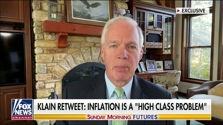 Sen. Johnson pushes back on Klain retweet: 'Democrats are living in a fantasy world' over inflation