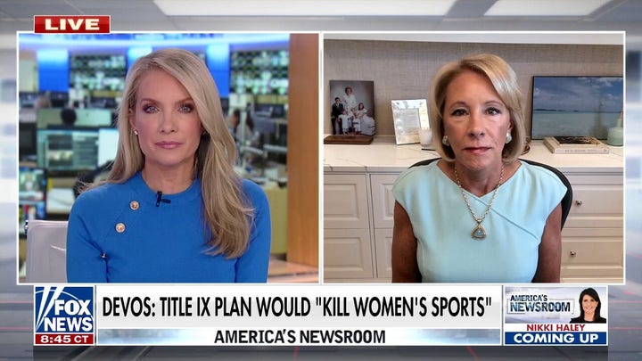 Betsy Devos: Biden's changes to Title IX would 'kill women's sports'